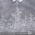 2017 Suzhou Tulle Lace Appliqued Bachelorette Bowknot Wedding Nupti Veils Long